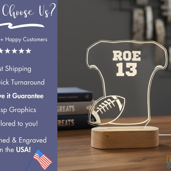 Football T-Shirt – Personalized Tee for Players & Fans - Picture 4 of 8